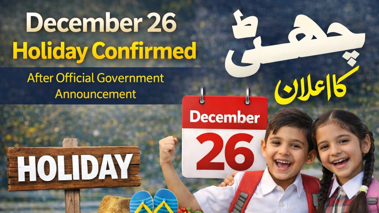 December 26 Holiday Confirmed After Official Government Announcement